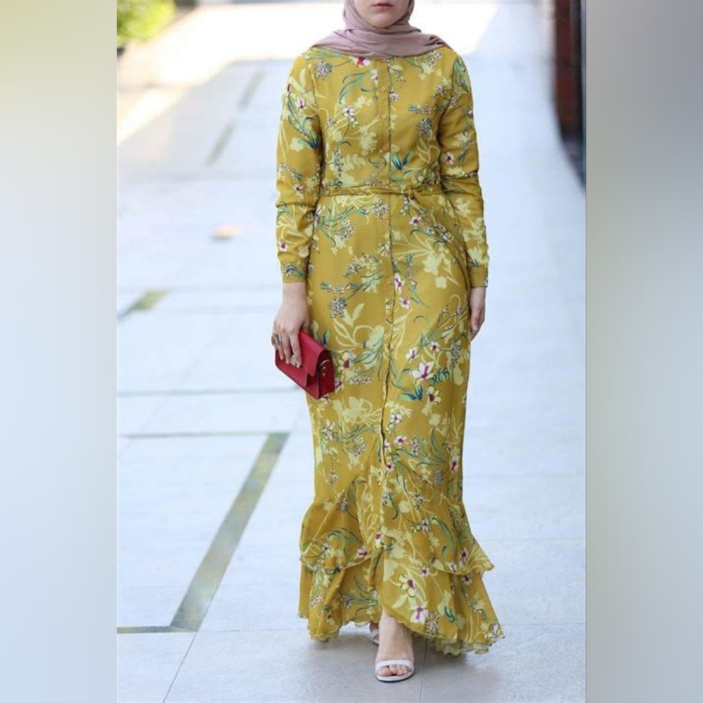 Floral Yellow Dress